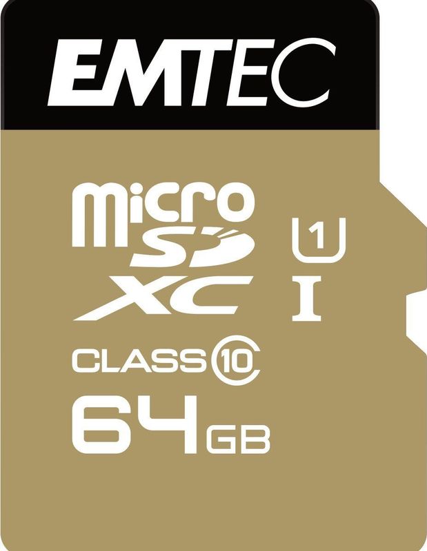 Emtec Micro SD Class 10 Gold+ 64GB