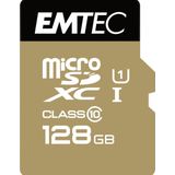 Emtec MicroSD 128GB + Adapter - Class 10 Gold+