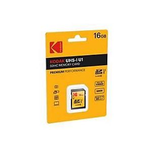 Kodak - SDHC 16GB - Geheugenkaart - Zwart - Klasse 10 U1