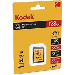 Kodak SDXC Geheugenkaart - 128GB - Class 10 U3 - 95/85 MB/s