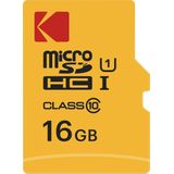 KODAK - 16GB MicroSDHC-kaart - Klasse 10 - UHS-I - Met Adapter