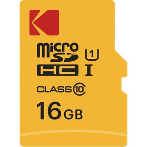 KODAK - 16GB MicroSDHC-kaart - Klasse 10 - UHS-I - Met Adapter