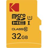 Emtec MicroSDHC 32GB - Klasse 10 - Geel - Inclusief Adapter