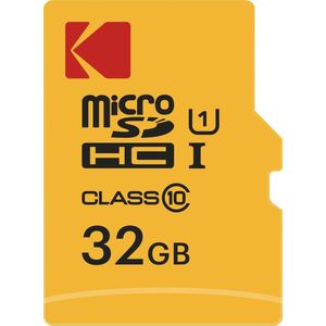 Emtec MicroSDHC 32GB - Klasse 10 - Geel - Inclusief Adapter