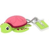 Emtec ECMMD16GM334 - USB-stick – 2.0 – licentieserie – collectie Animalitos – 16 GB – Lady Turtle figuur materiaal zachte gum