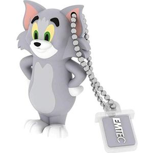 Emtec ECMMD16GHB102 USB-stick - 2.0 - licentieserie - HB102 collectie - Hanna Barbera - 16 GB - Tom figuur materiaal zacht gum