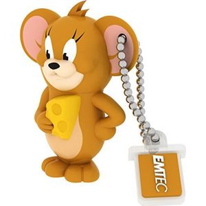 Emtec ECMMD16GHB103 USB-stick - 2.0 - licentieserie - HB102 collectie - Hanna Barbera - 16 GB - Jerry figuur materiaal zacht gum