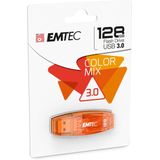 Emtec - C410 - USB Flash Drive - Oranje - 128GB - USB Type-A 2.0
