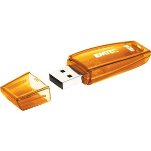Emtec C410 USB flash drive 128GB USB Type-A 2.0 oranje - USB flash drive (128 GB, USB Type-A, 2.0, pet, oranje)