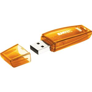 Emtec - C410 - USB Flash Drive - Oranje - 128GB - USB Type-A 2.0
