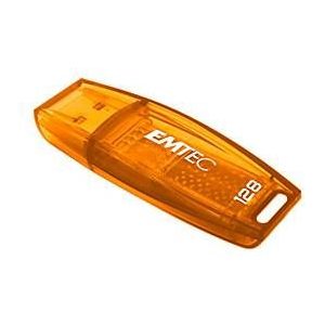 Emtec C410 USB flash drive 128GB USB Type-A 2.0 oranje - USB flash drive (128 GB, USB Type-A, 2.0, pet, oranje)