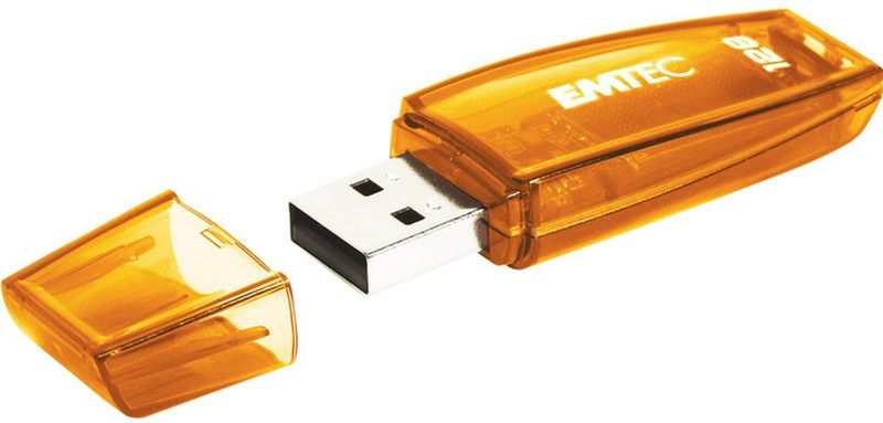 Emtec - C410 - USB Flash Drive - Oranje - 128GB - USB Type-A 2.0