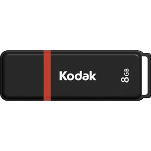 Kodak - USB-stick 8 GB Classic K102-serie – USB-stick universele compatibiliteit USB 2.0 – USB-sleutel 54 x 12 x 6 mm – leessnelheid 15 MB/s Max – schrijfsnelheid 5 MB/s Max – USB-stick – zwart en rood