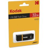 Kodak USB Stick - K100 - 32GB - USB 3.0 - Zwart