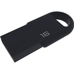 Emtec USB-stick D250 Mini 2.0 (16 GB, USB-A), USB-stick, Zwart