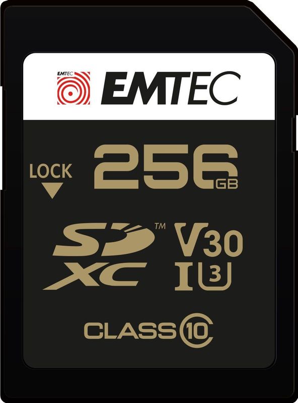 Emtec SD Kaart 256GB - Klasse 10 - UHS-I