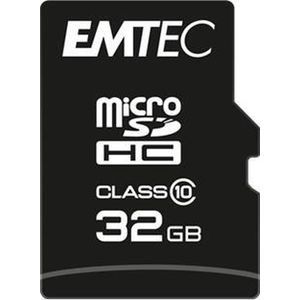 Emtec ECMSDM32GHC10CG microSDHC-geheugenkaart (32 GB, Class 10, microSDXC) zwart