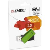 Emtec - C350 - USB-stick - Groen - 64 GB - USB 2.0