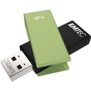 Emtec ECMMD64GC352 Brick 2.0 USB-stick, 64 GB, C350 Brick 2.0, groen