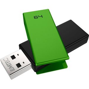 Emtec - C350 - USB-stick - Groen - 64 GB - USB 2.0