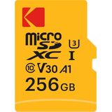 Kodak MicroSD Geheugenkaart 256GB - UHS-I U3 V30 A1 - Incl. Adapter