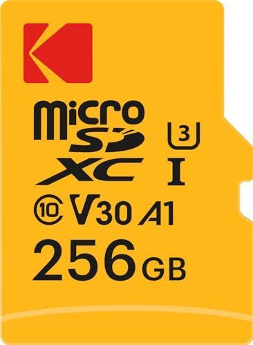 Kodak MicroSD Geheugenkaart 256GB - UHS-I U3 V30 A1 - Incl. Adapter
