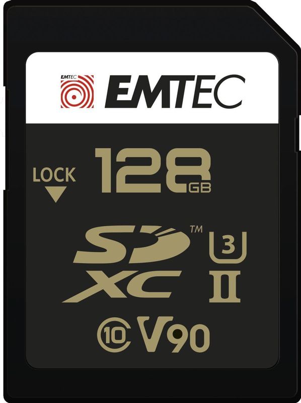 Emtec - Ultra Pro - Geheugenkaart - Zwart - 128 GB - UHS-II U3 V90