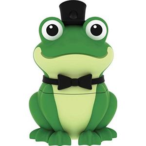 Emtec ECMMD16GM339 �– USB-stick – 2.0 – licentieserie – collectie Animalitos – 16 GB – Crooner Frog figuur, zacht rubber, zwart