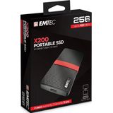 Emtec - X200 - SSD - 256 GB - USB-C 3.1 Gen2 - Draagbaar