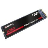 Emtec - Ecssd512gx250 - 512GB M.2 SATA SSD - Zwart - 3D NAND