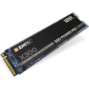Emtec X300 M2 SSD Power Pro 128 GB, PCIe 3.0 x4, NVMe, M.2 2280