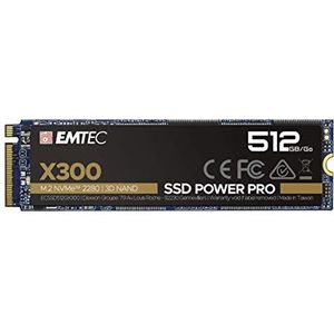 Emtec X300 M.2 SSD Power Pro 512 GB, M.2 2280, NVMe PCIe Gen 3.0 x4