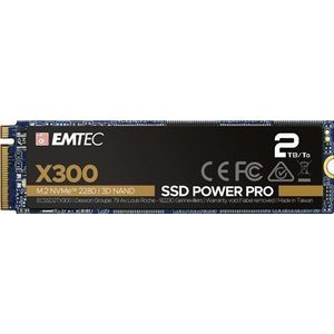Emtec ECSSD2TX300 - interne SSD - 3.0 - NVMe - collectie X300 Power Pro - 3D NAND - 2 TB