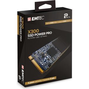 Emtec - X300 - SSD - 2000 GB - PCI Express 3.0 - 3D NAND
