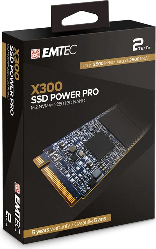 Emtec - X300 - SSD - 2000 GB - PCI Express 3.0 - 3D NAND
