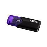 Emtec - Click Easy B113 - USB Flashdrive - Paars - 128 GB - Lezen 20 Mb/s, Schrijven 10 Mb/s