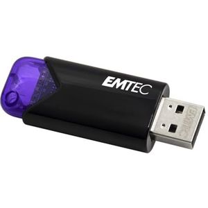 Emtec - Click Easy B113 - USB Flashdrive - Paars - 128 GB - Lezen 20 Mb/s, Schrijven 10 Mb/s