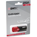 Emtec Click Easy USB-stick - 256 GB - Rood