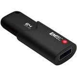Emtec - USB-stick 3.0 Click Secure B120 - 64 GB - Zwart