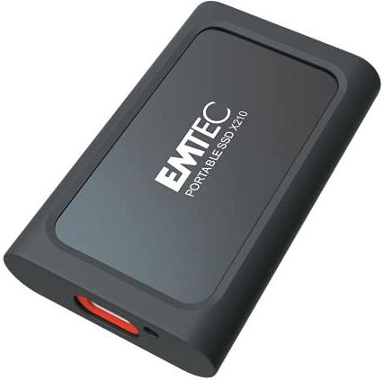 Emtec - X210 - Draagbare SSD - Zwart, Rood - 2TB - 3.2Gen2