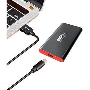 Emtec - X210G Gaming - Draagbare SSD - 128 GB - 3D NAND - Metalen Behuizing