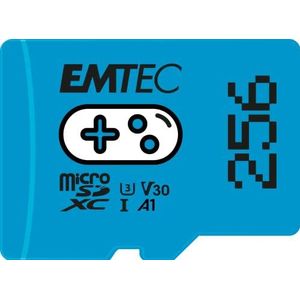 EMTEC - 256GB microSD-geheugenkaart - Blauw - Micro-SD-kaart