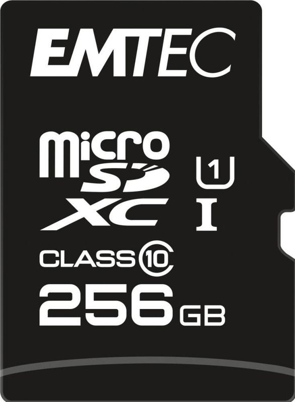 Emtec - MicroSDXC 256GB - Geheugenkaart - Zwart - UHS-I 85MB/s
