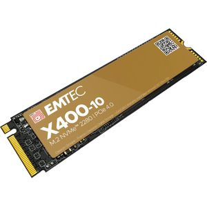 Emtec - X400-10 - SSD - 4000 GB - NVMe PCIe 4.0, M.2 2280, Lees 7400 MB/s, Schrijf 7000 MB/s