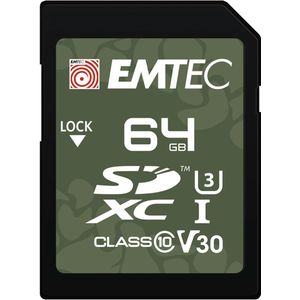 Emtec - SD 64GB - Geheugenkaart - Outdoor - UHS-I U3 V30, 100 MB/s Leessnelheid, 50 MB/s Schrijfsnelheid
