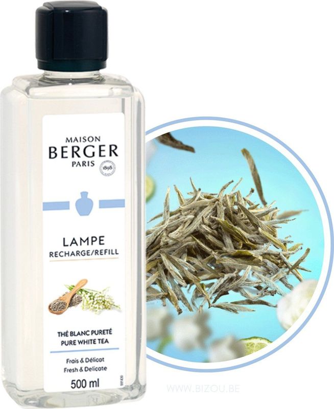 Lampe Berger Navulling - Pure - Thé Blanc Pureté - Pure white tea - 500ml