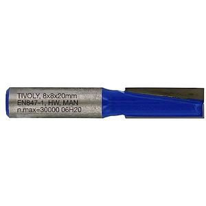 Tivoly XT60642067835 Rechte bovenfrees | 2 diamantgeslepen snijkanten Ø 8 mm