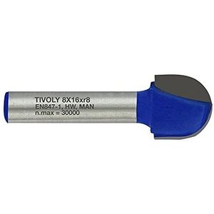 Tivoly XT60642067845 bovenfrees, diameter 16 mm, blauw