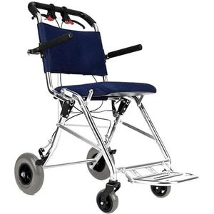Opvouwbare rolstoel Handmatige rolstoel Lichtgewicht opvouwbare draagbare kleine draagbare aluminium reisvliegtuigrolstoel kan 100 kg dragen Comfort