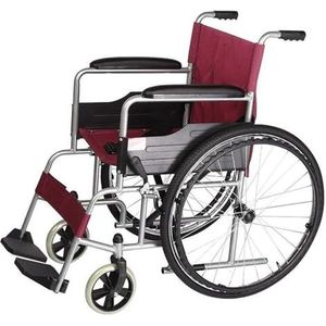 Opvouwbare rolstoel Opvouwbare rolstoelverzorger Veiligheidsremmen Afneembare voetsteunen met armleuning en draagbaar for opslag, ouderen, gehandicapten Comfort
